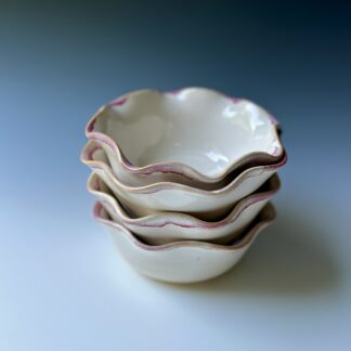 Ice-Cream Bowls, Rose Edge